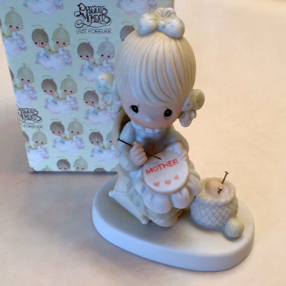 Precious Moments Mother Sew Dear- Great Gift EUC with box